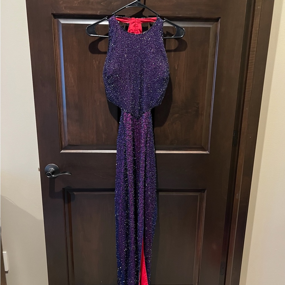 Elegant Purple Evening Gown